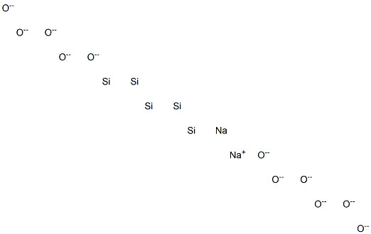 Disodium pentasilicon undecaoxide 구조식 이미지