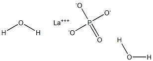 Lanthanum(III) orthophosphate dihydrate 구조식 이미지