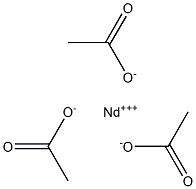 Neodymium(III) acetate 구조식 이미지