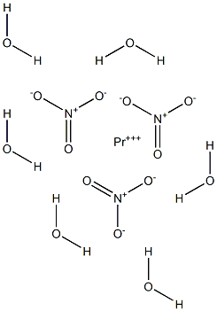 Praseodymium(III) nitrate hexahydrate Structure