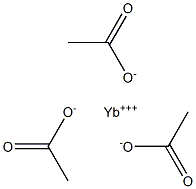 Ytterbium(III) acetate 구조식 이미지