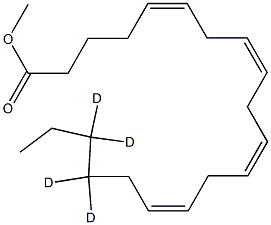 Arachidonic Acid-17,17,18,18-D4 Methyl Ester 구조식 이미지