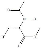 D,L-N-Acetyl-b-chloroalanine, Methyl Ester 구조식 이미지