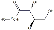 D-Ribulose-1-13C Structure