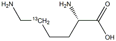 L-Lysine-5-13C Structure