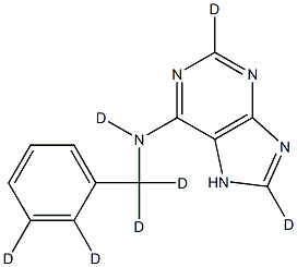 N6-Benzyladenine-D7 Structure