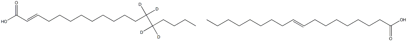 Octadecenoic Acid-13,13,14,14-D4   (Elaidic Acid) 구조식 이미지
