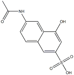 2-acetamido-8-naphthol-6-sulfonic acid Structure