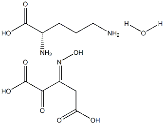 L-ornithine oxime-ketoglutarate hydrate 구조식 이미지