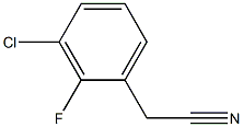 3-chloro-2-fluorophenylacetonitrile Structure