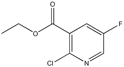 2-Chloro-5-fluoronicotinic acid ethyl ester Structure