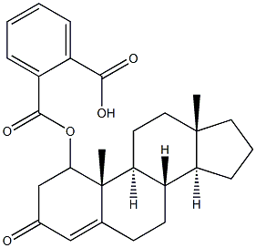 1-testosterone phthalate 구조식 이미지