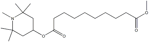 METHYL 1,2,2,6,6-PENTAMETHYL-4-PIPERIDYL SEBACATE 구조식 이미지