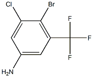 4-bromo-3-chloro-5-trifluoromethylaniline Structure