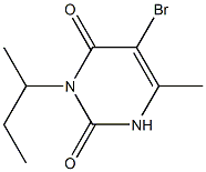 5-bromo-3-sec-butyl-6-methyluracil 구조식 이미지