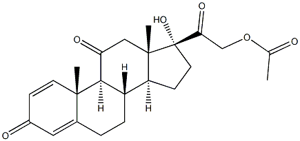 Prednisone acetate tablets 구조식 이미지