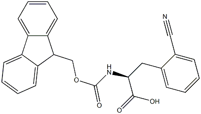 FMOC-D-2-cyanophenylalanine 구조식 이미지