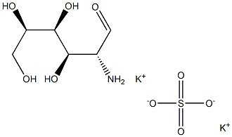 Glucosamine sulphate potassium salt Structure