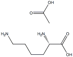 1-lysine acetate Structure