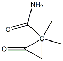 S-(+)-2,2-dimethylcyclopropionamide 구조식 이미지