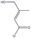 3-methyl-4-hydroxybutenoate Structure