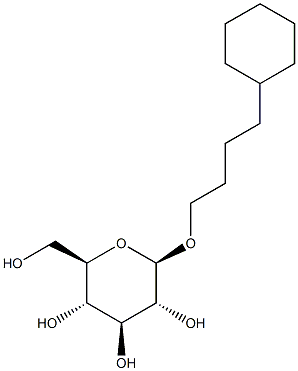 4-Cyclohexylbutyl-b-D-glucopyranoside 구조식 이미지