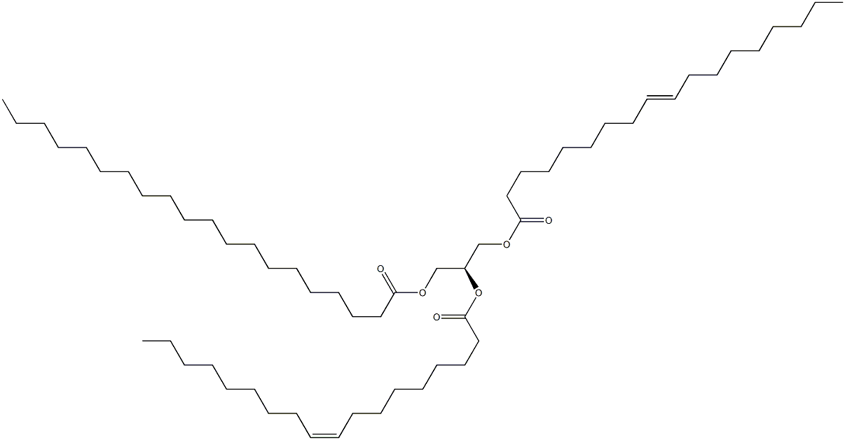 1,2-di-(9Z-octadecenoyl)-3-eicosanoyl-sn-glycerol 구조식 이미지