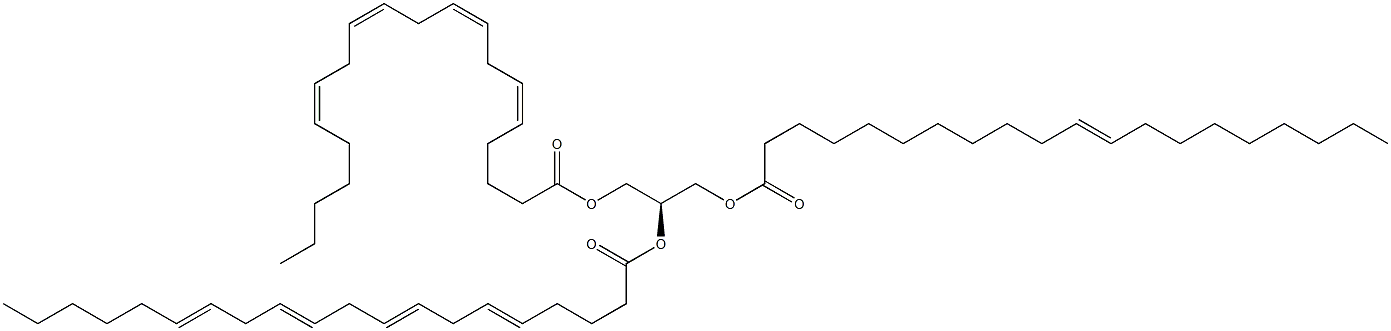 1-(11Z-eicosenoyl)-2,3-di-(5Z,8Z,11Z,14Z-eicosatetraenoyl)-sn-glycerol 구조식 이미지