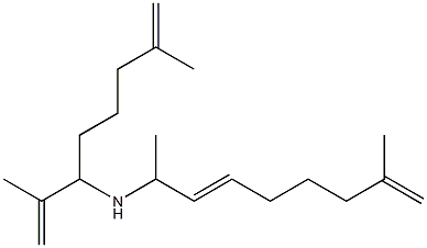 (3E)-N-(1-Isopropenyl-5-methyl-5-hexenyl)-8-methyl-3,8-nonadien-2-amin e 구조식 이미지