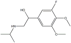 1-(3-Fluoro-4,5-dimethoxyphenyl)-2-(isopropylamino)ethanol Structure