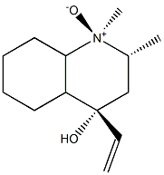 1,2-Dimethyl-4beta-vinyl-4alpha-hydroxy-trans-decahydroquinoline-N-oxi de Structure