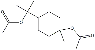 1-[4-(Acetyloxy)-4-methylcyclohexyl]-1-methylethyl acetate Structure