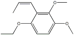 1-Ethoxy-3,4-dimethoxy-2-[(1Z)-1-propenyl]benzene 구조식 이미지