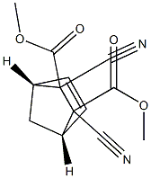 5-Norbornene-2,3-dicarboxylic acid, 2,3-dicyano-, dimethyl ester, cis Structure