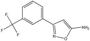 5-Amino-3-[3-(trifluoromethyl)phenyl]isoxazole Structure