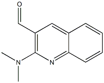 2-(Dimethylamino)quinoline-3-carboxaldehyde 97% Structure