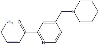 4-[4-(1-PIPERIDINYLMETHYL)PYRIDIN-2-YL]-CIS-OXOBUT-2-ENYLAMINE Structure