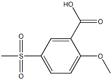 2-methoxy-5-(methylsulphonyl)benzoic acid Structure