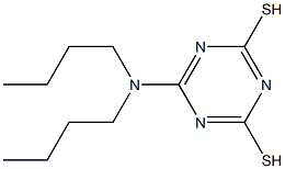 2-di-n-butylamino-4,6-dimercapto-1,3,5-triazine Structure