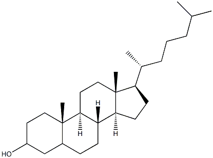 3-cholestanol 구조식 이미지