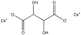 cesium tartrate Structure