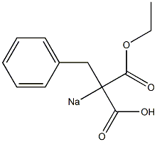 ethyl sodiobenzylmalonate 구조식 이미지