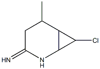 7-chloro-3-imino-5-methyl-2-azabicyclo(4.1.0)heptane 구조식 이미지