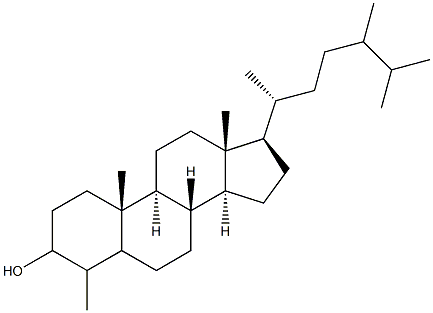 4,24-dimethylcholestan-3-ol Structure