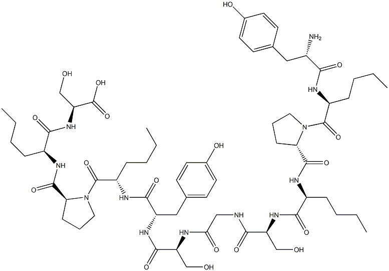 tyrosyl-norleucyl-prolyl-norleucyl-seryl-glycyl-seryl-tyrosyl-norleucyl-prolyl-norleucyl-serine 구조식 이미지