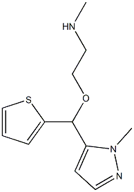 5-(alpha-(2-(methyamino)ethoxy)-2-thienylmethyl)-1-methyl-1H-pyrazole 구조식 이미지