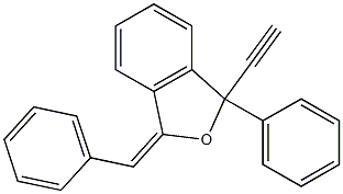 3-benzylidene-1-ethynyl-1-phenyl-1,3-dihydroisobenzofuran 구조식 이미지