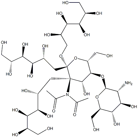 trimannosyl-di-N-acetylchitobiose Structure