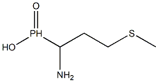 1-amino-3-(methylthio)propylphosphinic acid Structure