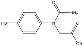 N-carbamoyl-4-hydroxyphenylglycine Structure